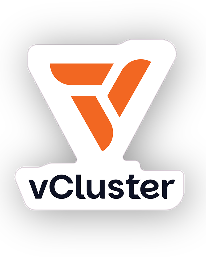 vCluster Vertical Die Cut Sticker
