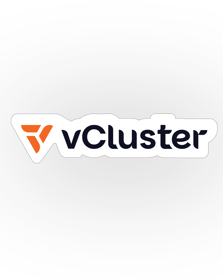 vCluster Horizontal Die Cut Sticker