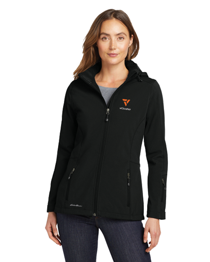 Ladies Eddie Bauer® Hooded Soft Shell Parka