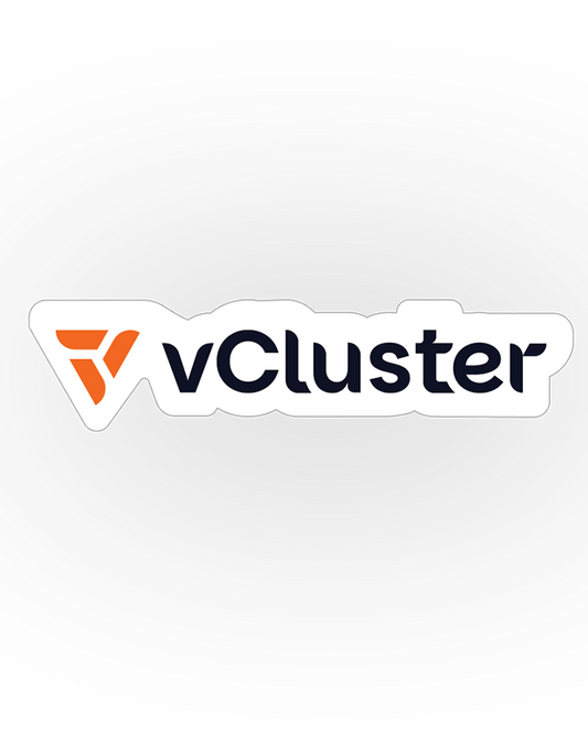 vCluster Horizontal Die Cut Sticker